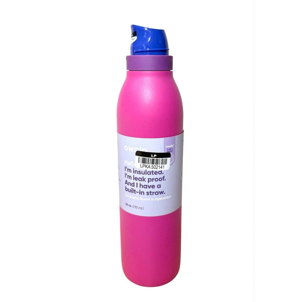 Owala 24oz FreeSip Twist Stainless Steel Bottle Neon Nectar READ